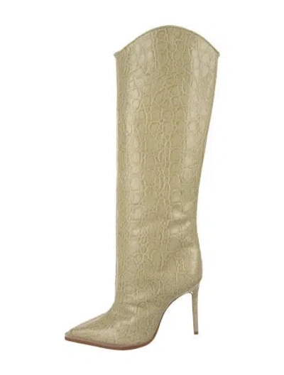 Pre-owned Schutz Leather Boots In Neutral