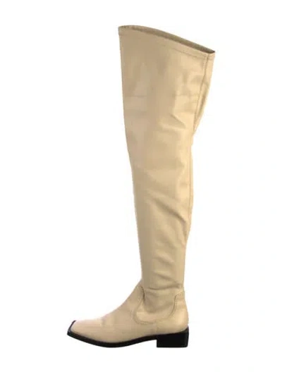 Pre-owned Schutz Leather Boots In Neutral