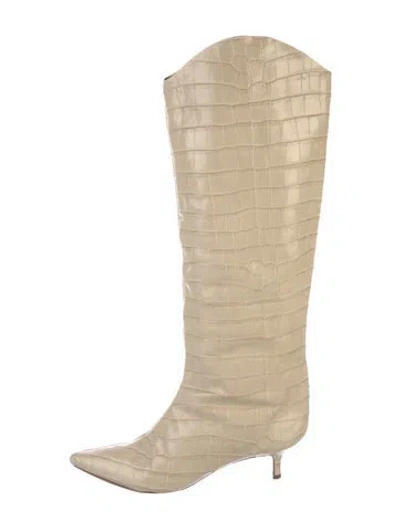 Pre-owned Schutz Leather Boots In Neutral