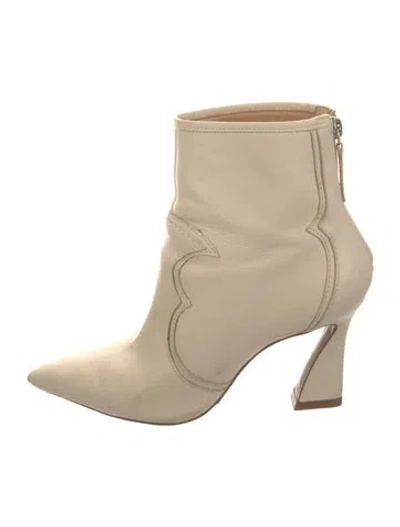Pre-owned Schutz Leather Boots In Neutral
