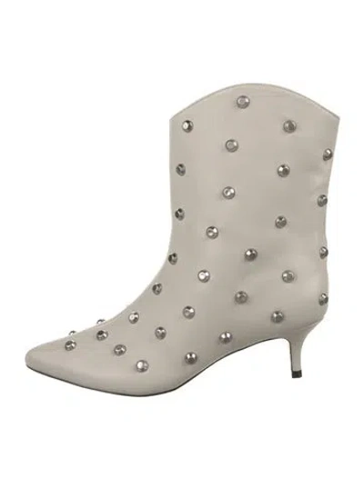 Pre-owned Schutz Leather Boots In Neutrals