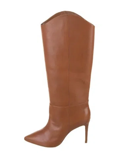 Pre-owned Schutz Leather Boots In Neutrals