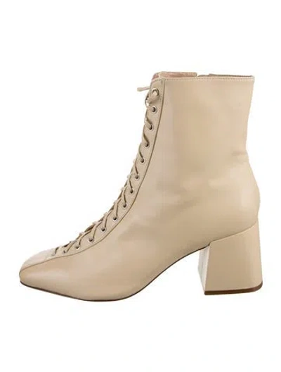 Pre-owned Schutz Leather Boots In Neutrals