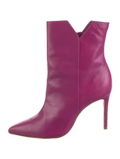 Pre-owned Schutz Leather Boots In Purple