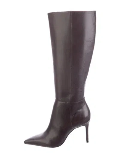 Pre-owned Schutz Leather Boots In Purple