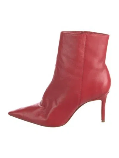 Pre-owned Schutz Leather Boots In Red