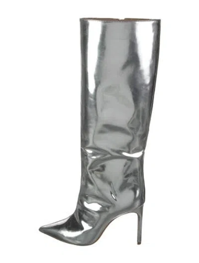 Pre-owned Schutz Leather Boots In Silver