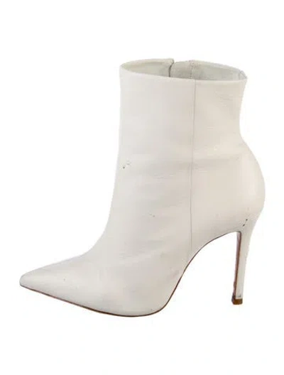 Pre-owned Schutz Leather Boots In White