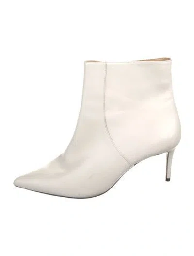 Pre-owned Schutz Leather Boots In White