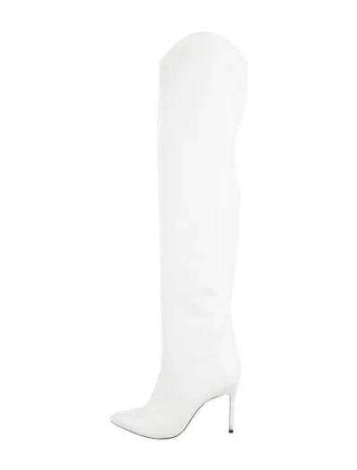 Pre-owned Schutz Leather Boots In White