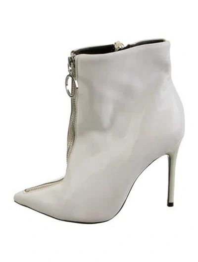 Pre-owned Schutz Leather Boots In White