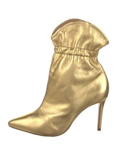 Pre-owned Schutz Leather Boots In Yellow