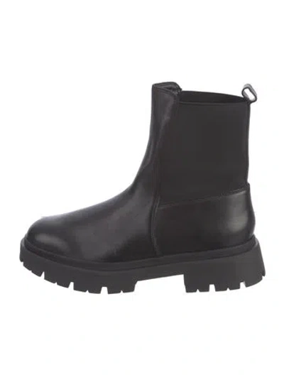 Pre-owned Schutz Leather Chelsea Boots In Black