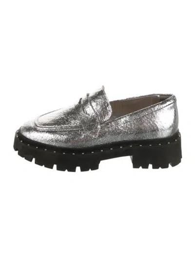 Pre-owned Schutz Leather Colorblock Pattern Loafers