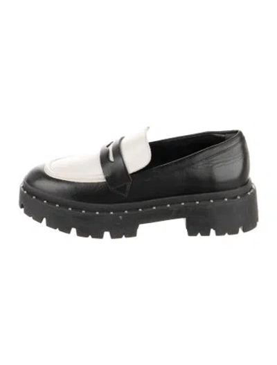 Pre-owned Schutz Leather Colorblock Pattern Pumps In Black