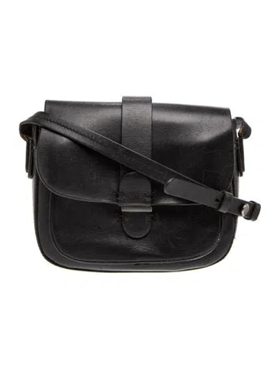 Pre-owned Schutz Leather Crossbody Bag In Black