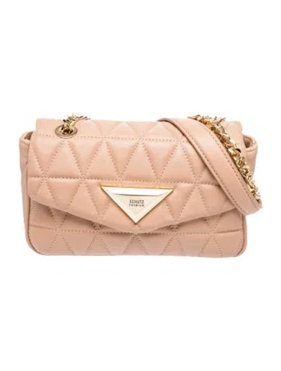 Pre-owned Schutz Leather Crossbody Bag W/ Tags In Neutrals