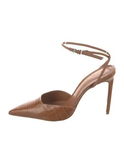 Pre-owned Schutz Leather D'orsay Pumps In Neutral