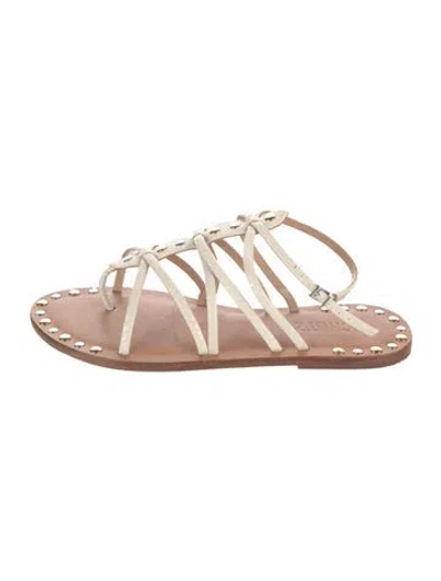 Pre-owned Schutz Leather Gladiator Sandals In Pink