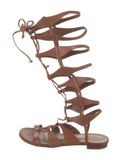 Pre-owned Schutz Leather Gladiator Sandals In Pink