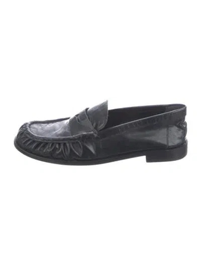 Pre-owned Schutz Leather Loafers In Blue