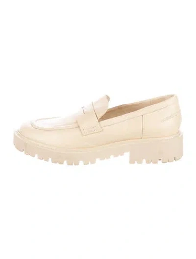 Pre-owned Schutz Leather Loafers In Neutral
