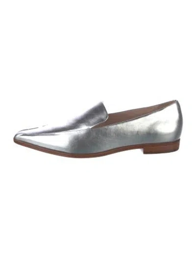 Pre-owned Schutz Leather Loafers In Silver