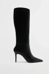 Schutz Leather Mikki Up Knee-high Boot In Black, Women's At Urban Outfitters