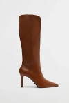 Schutz Leather Mikki Up Knee-high Boot In Brown, Women's At Urban Outfitters In Brown