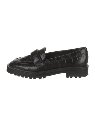 Pre-owned Schutz Leather Mules In Black