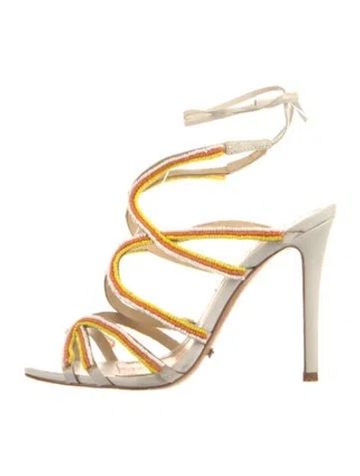 Pre-owned Schutz Leather Printed Sandals