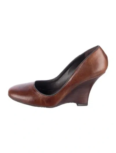 Pre-owned Schutz Leather Pumps In Brown