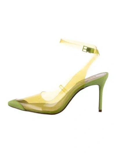 Pre-owned Schutz Leather Pumps In Green