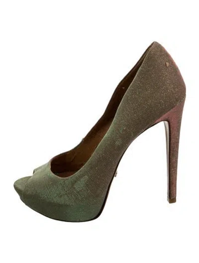 Pre-owned Schutz Leather Pumps In Green