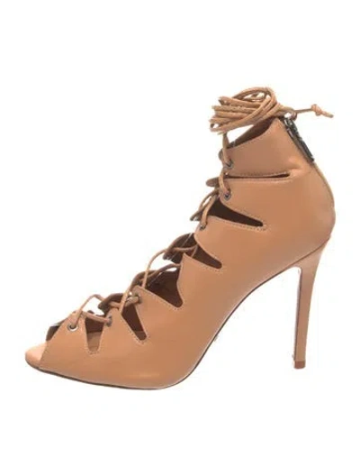 Pre-owned Schutz Leather Pumps In Neutrals