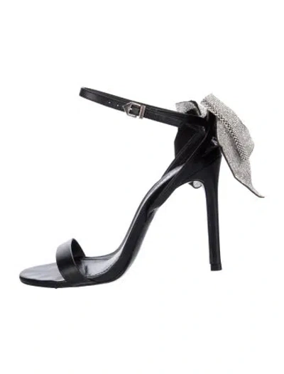 Pre-owned Schutz Leather Sandals In Black