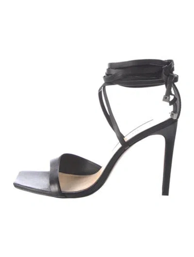 Pre-owned Schutz Leather Sandals In Black