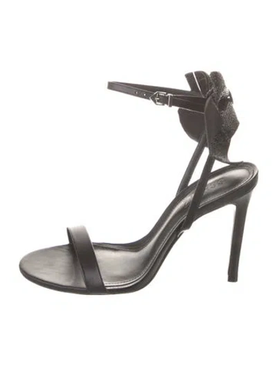 Pre-owned Schutz Leather Sandals In Black