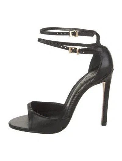 Pre-owned Schutz Leather Sandals In Black