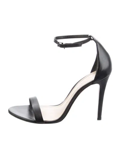 Pre-owned Schutz Leather Sandals In Black