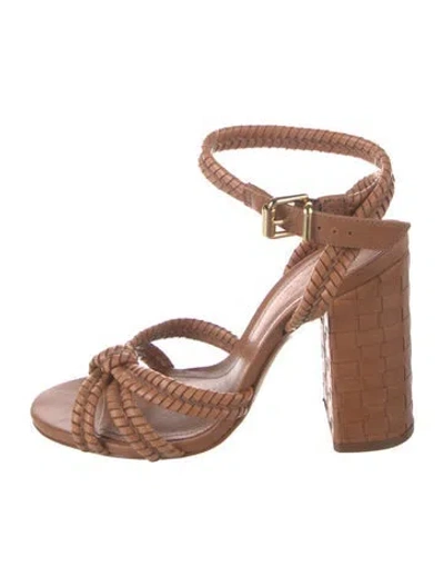 Pre-owned Schutz Leather Sandals In Black