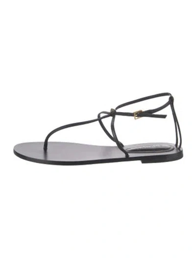 Pre-owned Schutz Leather Sandals In Black