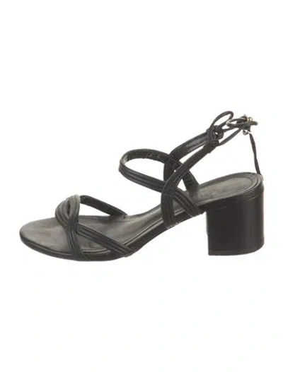 Pre-owned Schutz Leather Sandals In Black