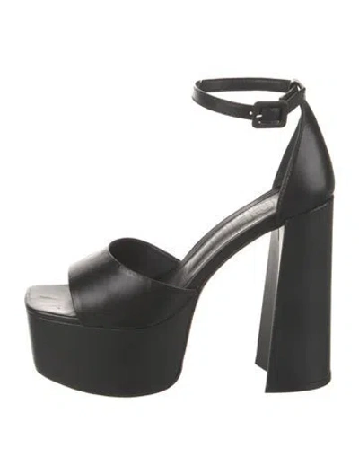 Pre-owned Schutz Leather Sandals In Black