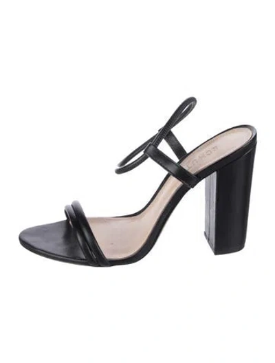Pre-owned Schutz Leather Sandals In Black