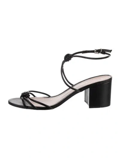 Pre-owned Schutz Leather Sandals In Black
