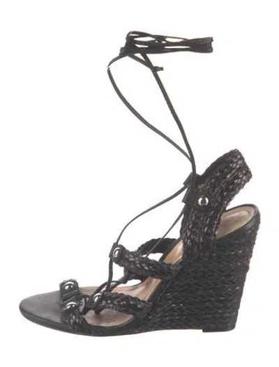 Pre-owned Schutz Leather Sandals In Blue