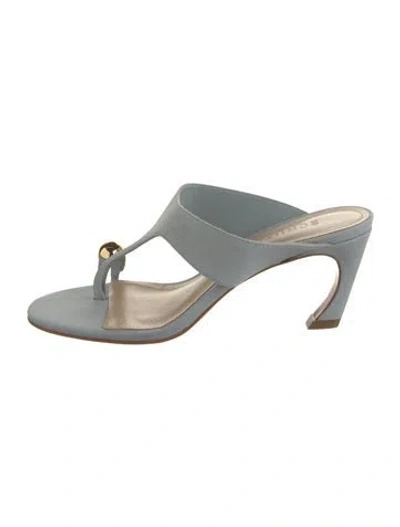 Pre-owned Schutz Leather Sandals In Blue
