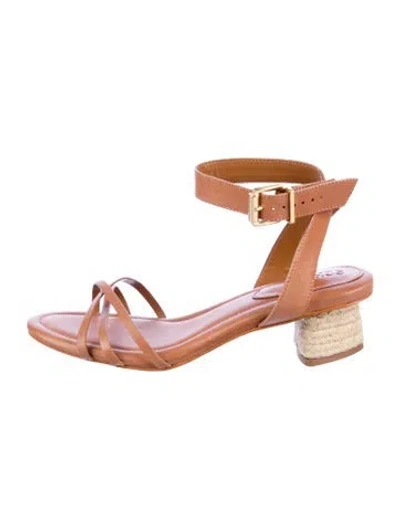 Pre-owned Schutz Leather Sandals In Brown