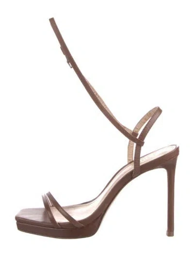 Pre-owned Schutz Leather Sandals In Brown